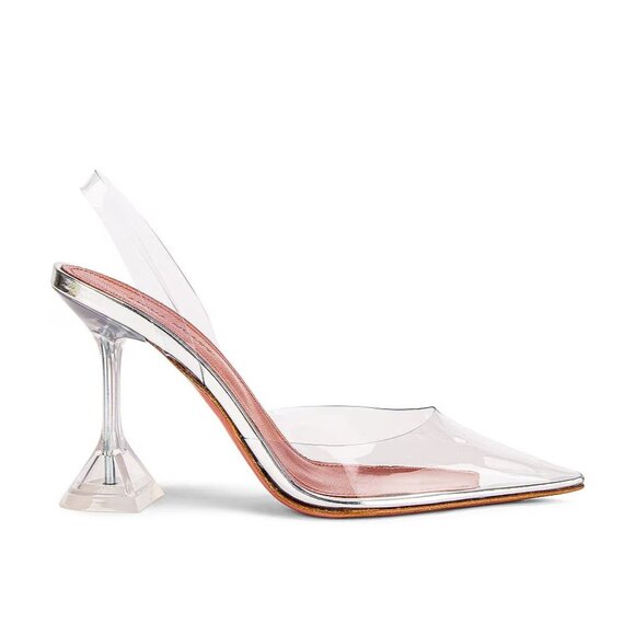 AMINA MUADDI Holli Glass Heels Transparent - Picture 3 of 10